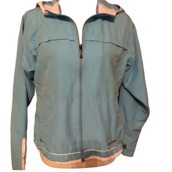 Reebok Fullzip Baby Blue  Long Sleeve Jacket Size Medium - Picture 2 of 10